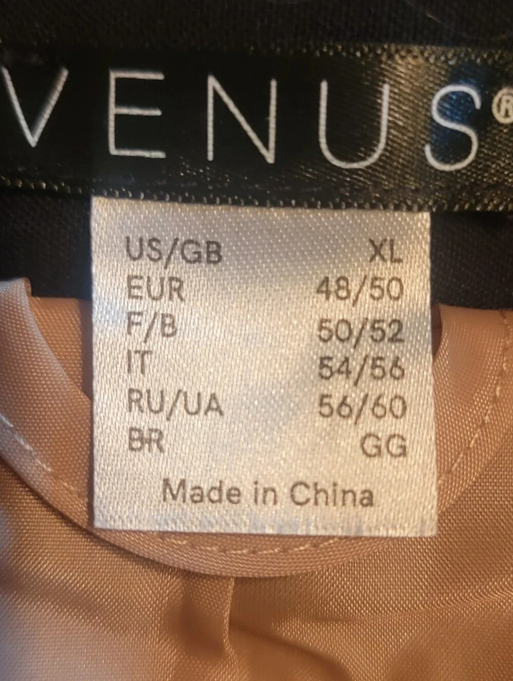 VENUS Black and Cream Double-Breasted Colorblock Blazer (Size XL)